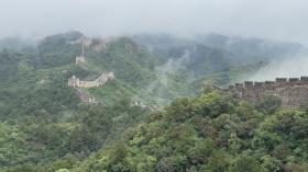 秋雨霏霏，金山岭长城云雾缭绕景美如画-图4